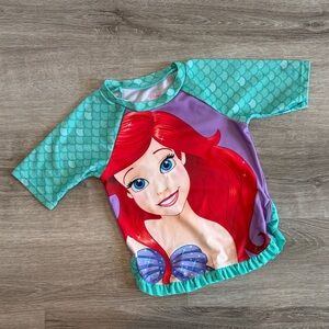 Disney Princess toddler girls swim rash guard